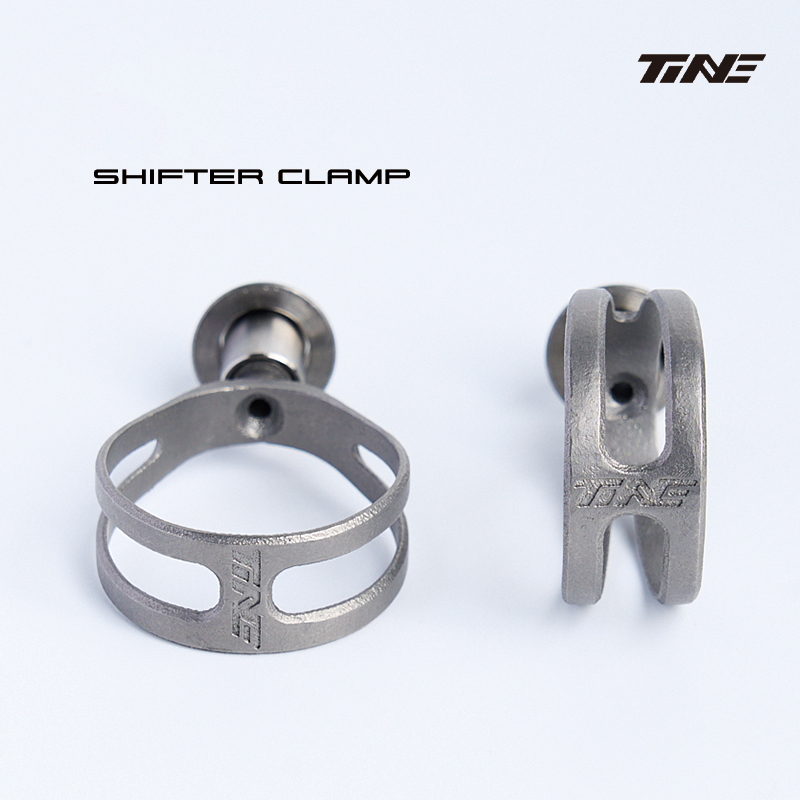 TINE сверхлегкое CNC титановое кольцо зажима переключателя – совместимо с Shimano, SRAM 12S, Campagnolo 6,8 г за пару