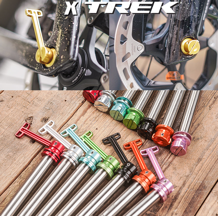 Perno passante a sgancio rapido nascosto in lega di titanio ultraleggero da 12 mm per Trek Madone