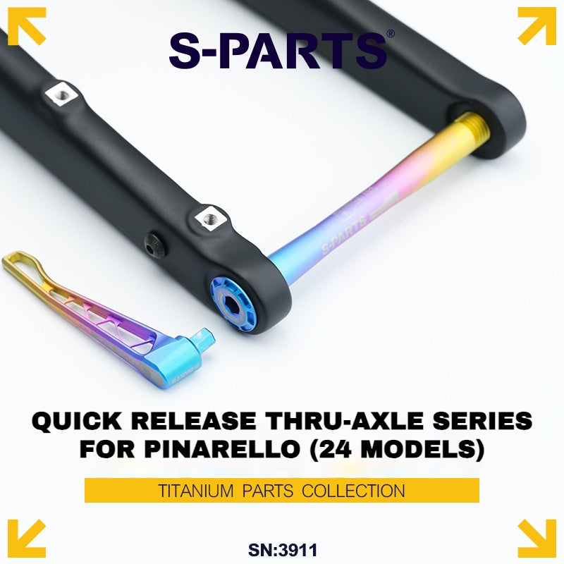 S-PARTS Titanium Quick-Release Thru Axle Set for Pinarello (24 Models)