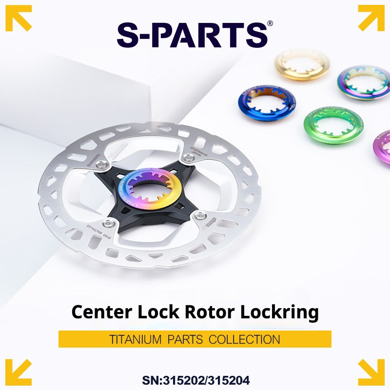 S-PARTS Anel de Trava Center Lock em Liga de Titânio para Disco (1PCS)