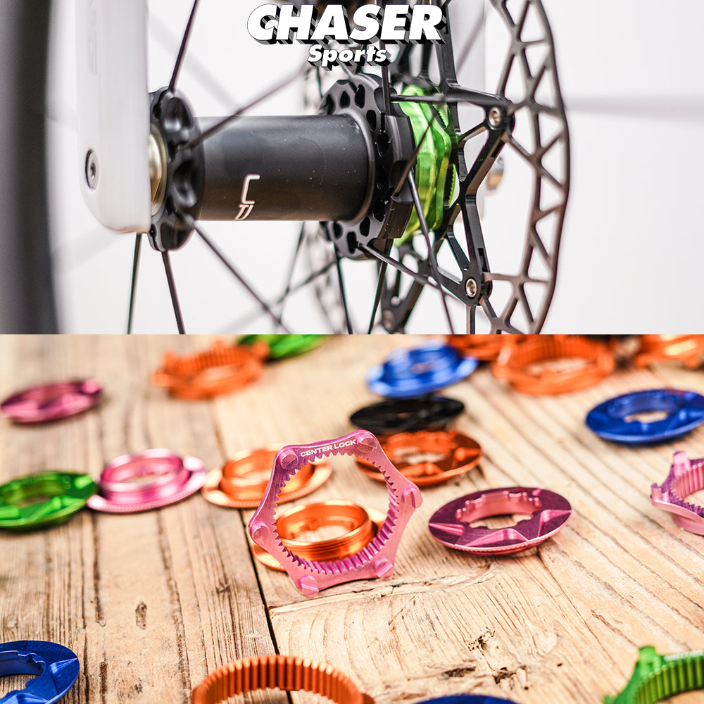 Chaser Adaptateur 6 boulons vers verrouillage central – Ultra-léger 8,2 g, aluminium CNC 7075 1 pièce