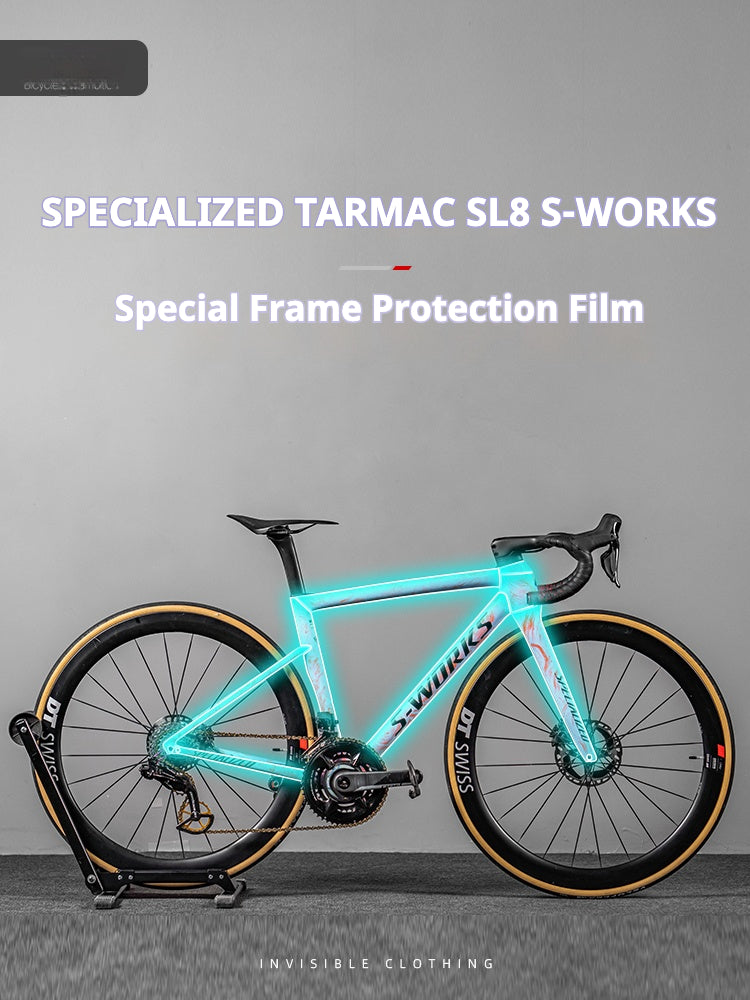 Film de protection complet en TPU pour cadre SPECIALIZED S-Works SL8 | Brillant & Mat | 7,5 mil / 10 mil | Tailles 49–56