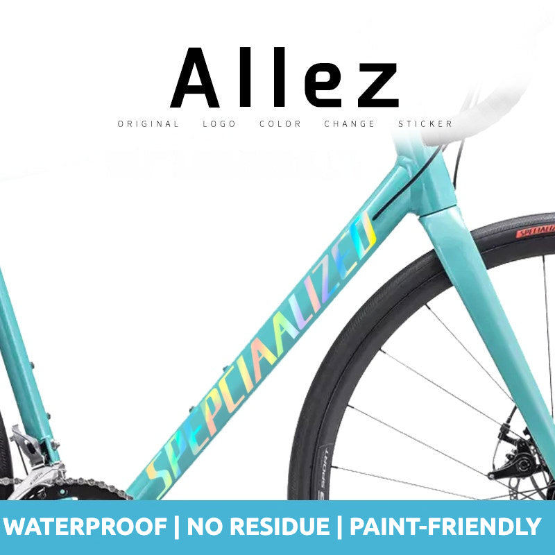 Specialized Allez E5 Sport Frame Logo Cover Decal Sticker | Waterproof Custom Road Bike Frame Decal