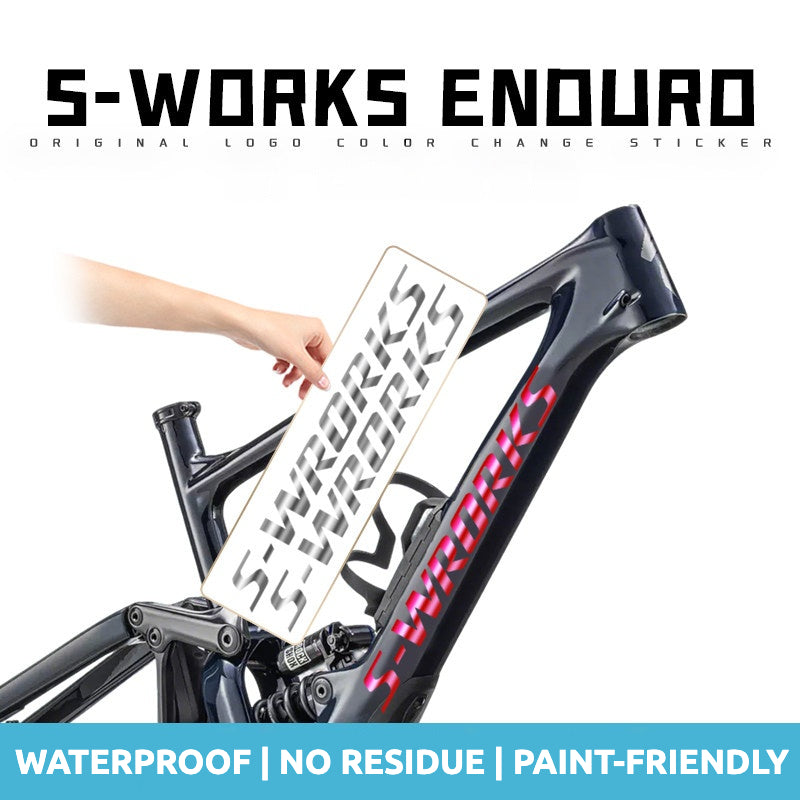 Adesivo/Decalque Capa Logo Quadro S-Works Enduro | Decalque Personalizado à Prova D'água para Quadro MTB