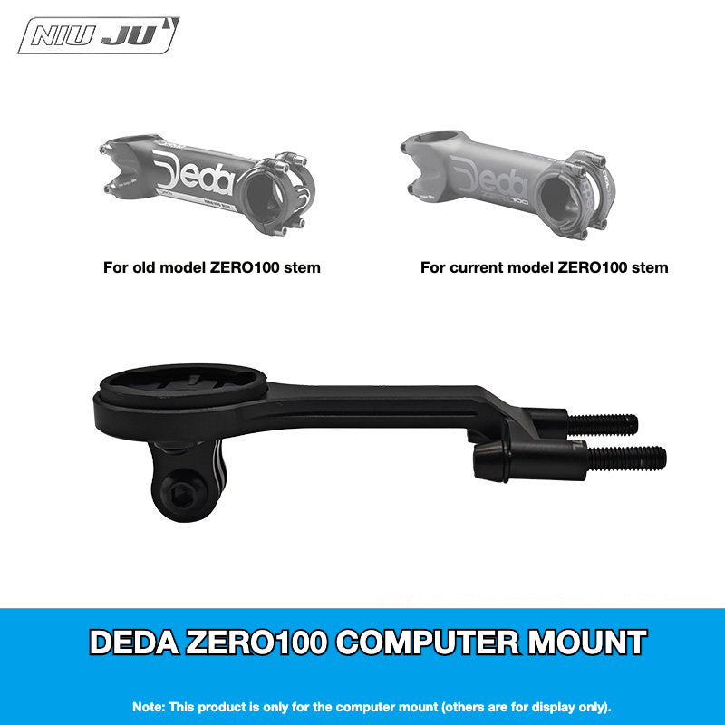 Support de compteur NIUJU DEDA ZERO100 | Support de potence CNC pour Garmin Wahoo