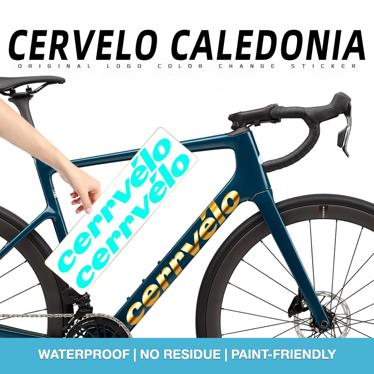 Custom OEM Logo Decals for 2026 Cervélo Caledonia Road Bike Frame | Waterproof Overlay Stickers(Please leave your frame size in the order notes when placing your order.)