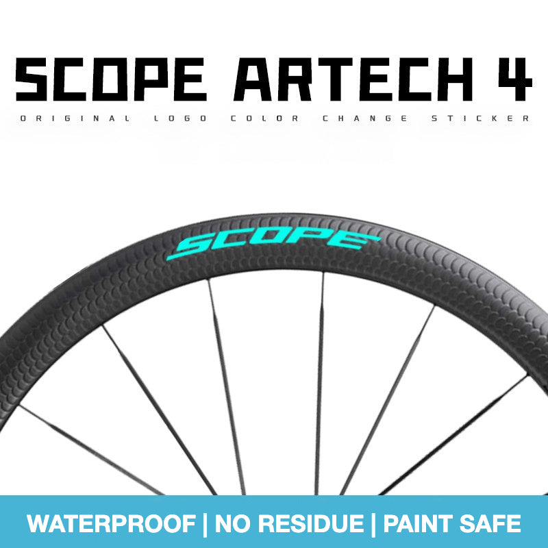 Scope Artech 4 Wheel Decal Sticker Kit – Logo Cover & Color Change