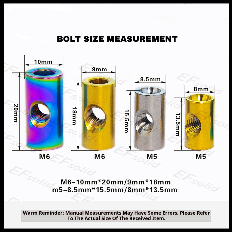 Titanium Seatpost Repair Bolt Kit β Cylindrical, Conical, Flanged & Raised Head | M5 M6 M7 Sizes | Compatible with Specialized Tarmac SL8, Giant TCR, Darimo Seatposts, Pinarello Dogma, and Propel (PP)