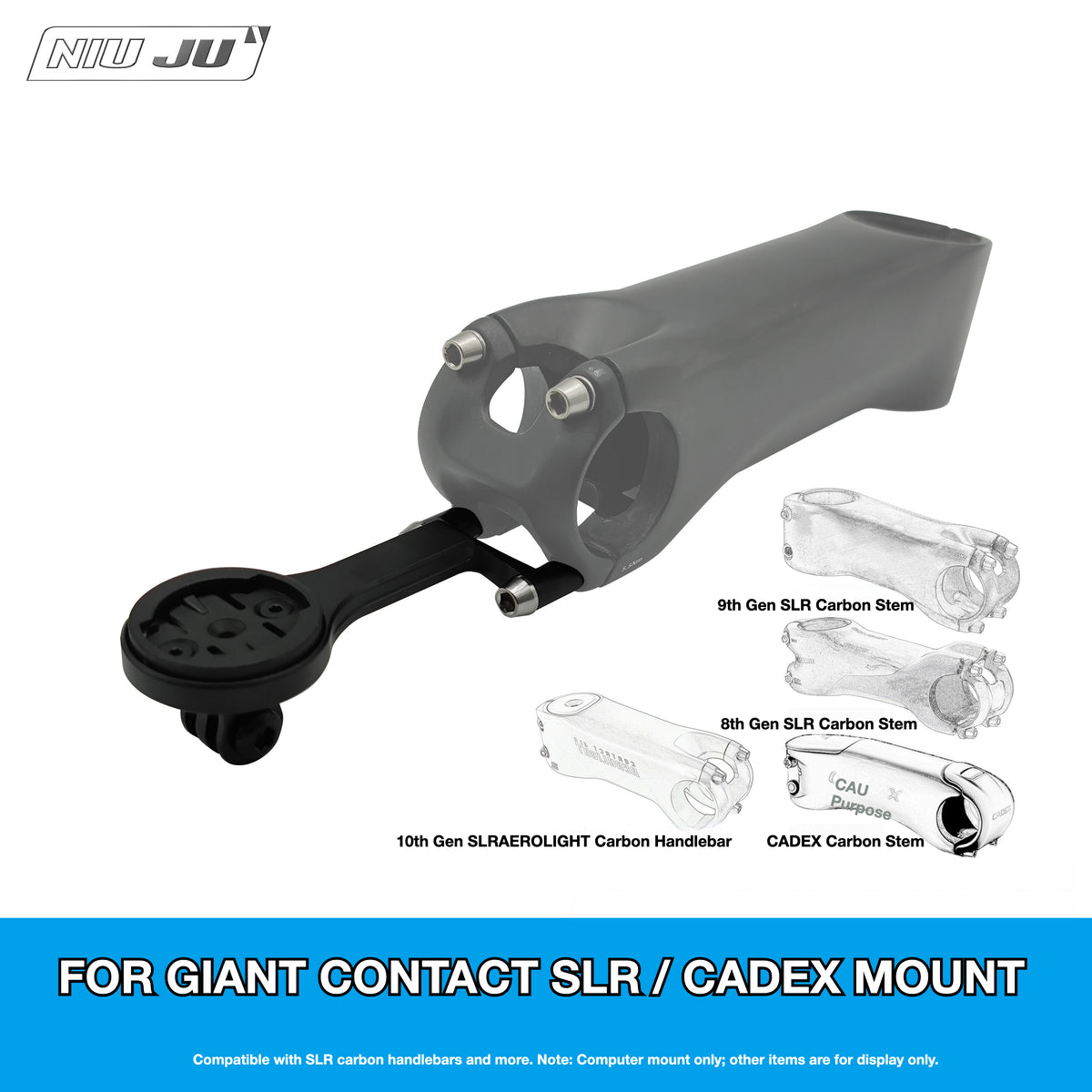 Torque Computer Mount for GIANT CONTACT SLR Stem & CADEX Extension