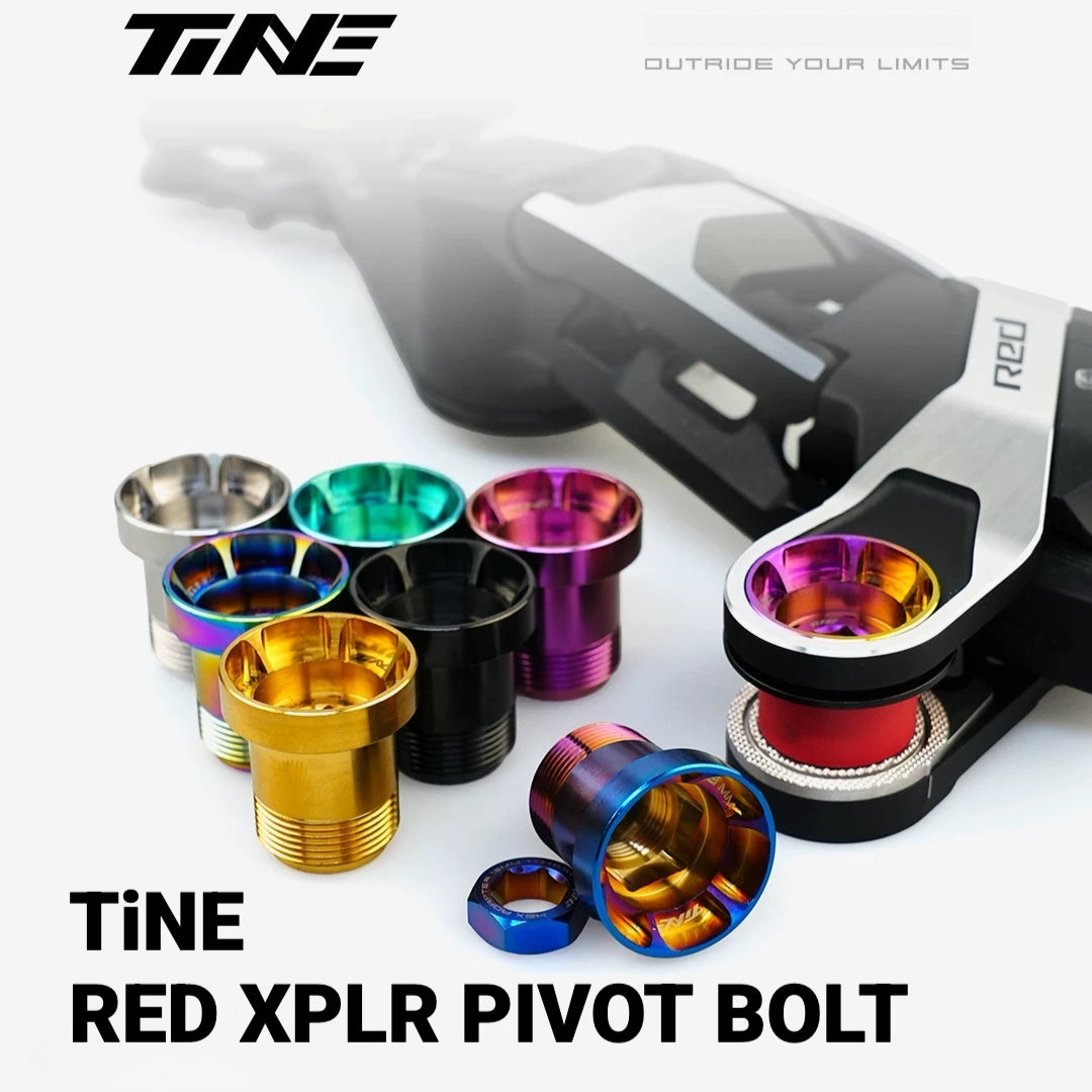 TiNE TC4 Titanium Rear Derailleur Cage Pivot Bolt for SRAM RED XPLR | 11.3g Lightweight Upgrade