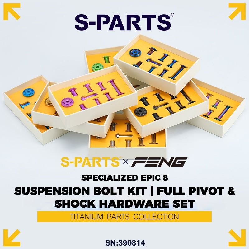 Kit de boulons de suspension Specialized Epic 8 | Ensemble complet de pivot et de matériel d'amortisseur