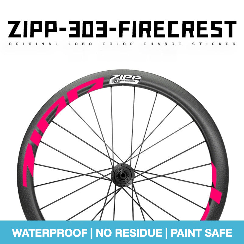 2025 ZIPP 303 FIRECREST Wheel Decal Sticker Kit – Reflective Waterproof Carbon Rim Graphics