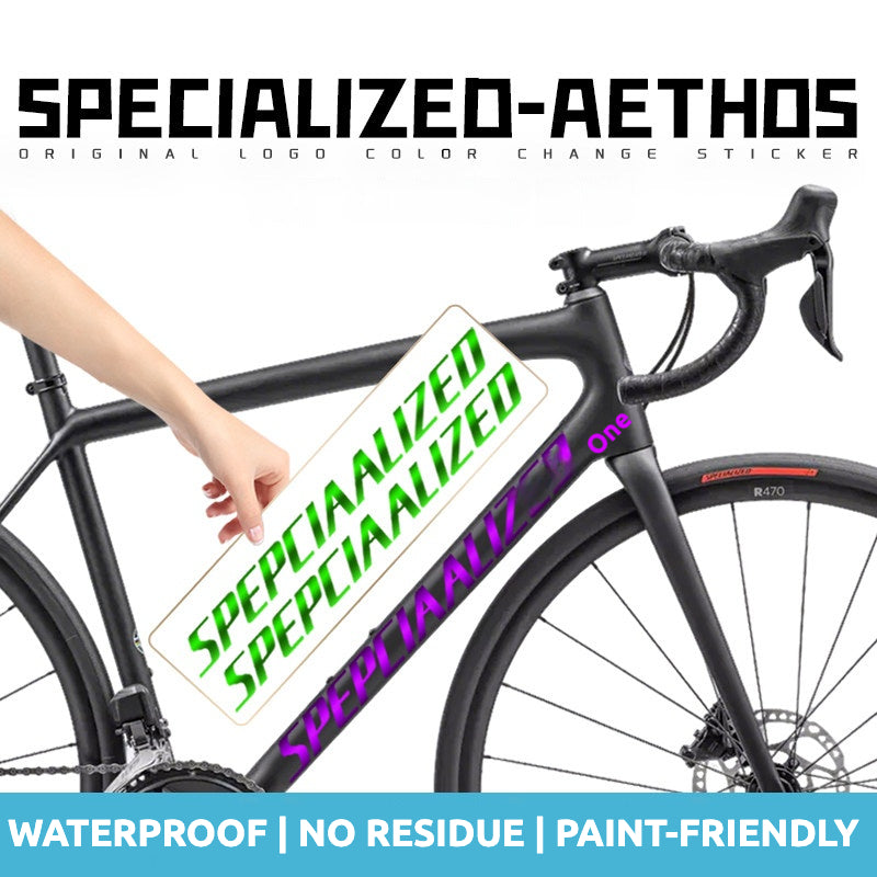 Specialized Aethos Frame Logo Cover Decal Sticker | Waterproof Custom Lightweight Road Bike Frame Decal