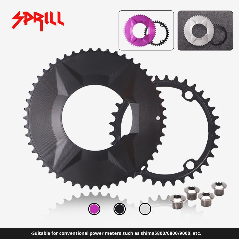 PASS QUEST SPRILL X110 3-S Full-Cover Hidden Bolt Dual Chainring | 707