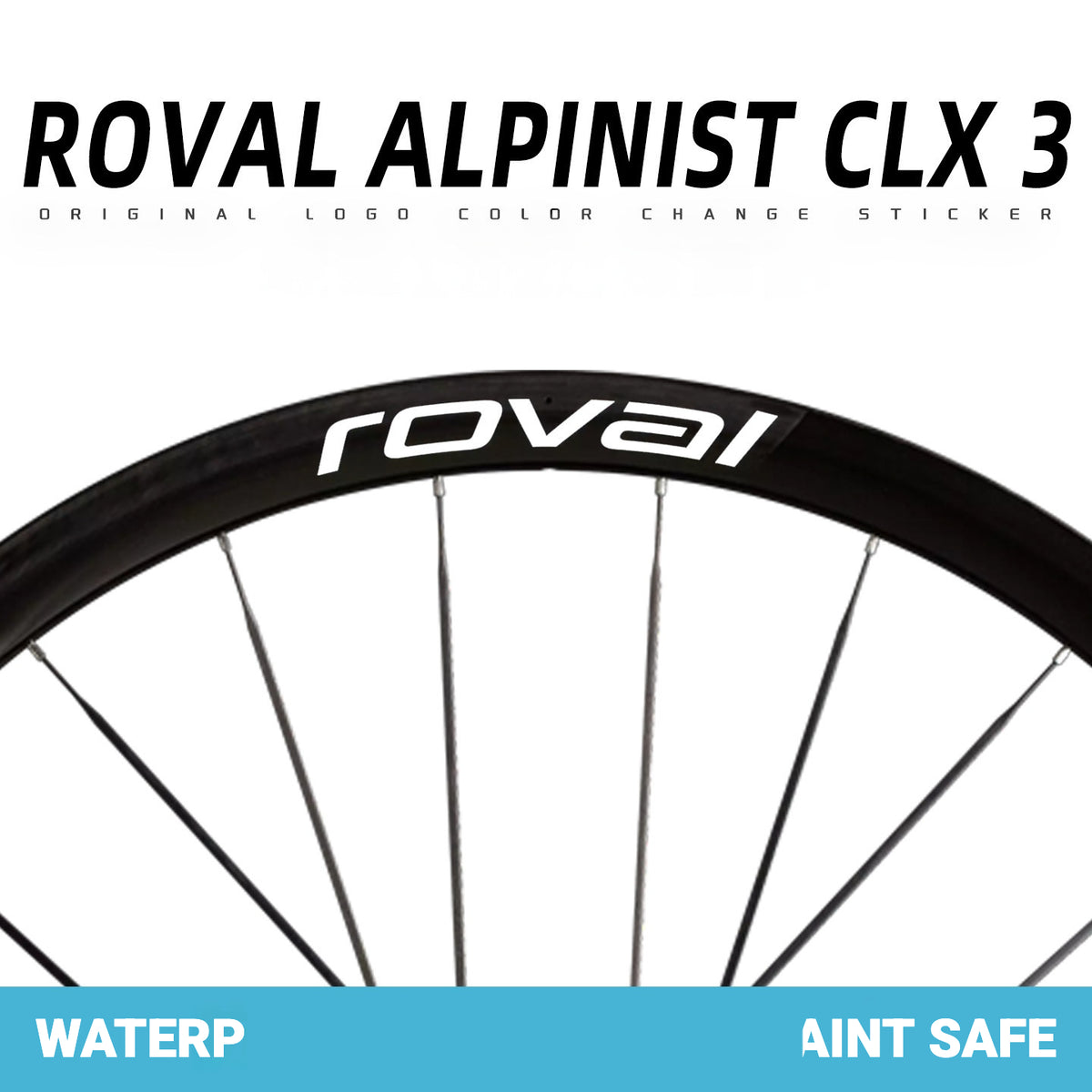 Roval Alpinist CLX 3 Wheel Decals | Waterproof Custom Rim Stickers for Specialized Carbon Wheels