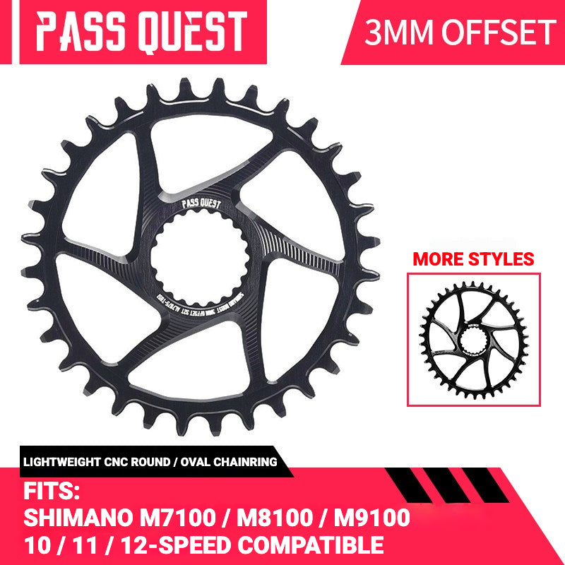 PASS QUEST Shimano Direct Mount MTB Chainring | M7100 M8100 M9100 | 3mm / 6mm Offset Narrow Wide