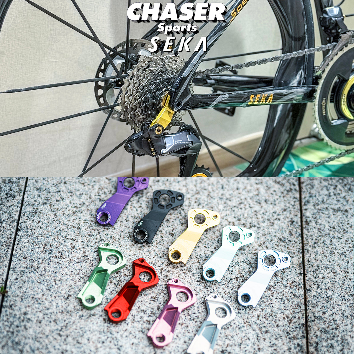 Chaser Ultralight Direct Mount Derailleur Hanger for SEKA Spear / Exceed – 12.7g CNC Aluminum