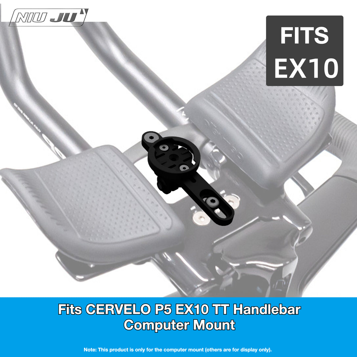 NIUJU Cervélo P5 EX10 TT Computer Mount | Garmin Wahoo GoPro & Bike Light Extension Mount