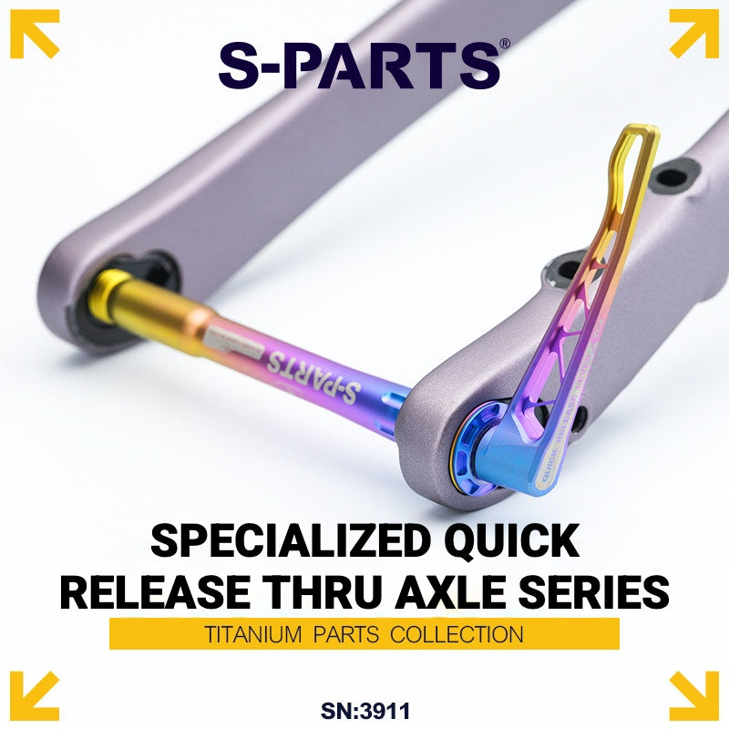 Eixo Passante de Liberação Rápida S-PARTS em Titânio para Bicicletas de Estrada Specialized | Upgrade Leve em Titânio TC4