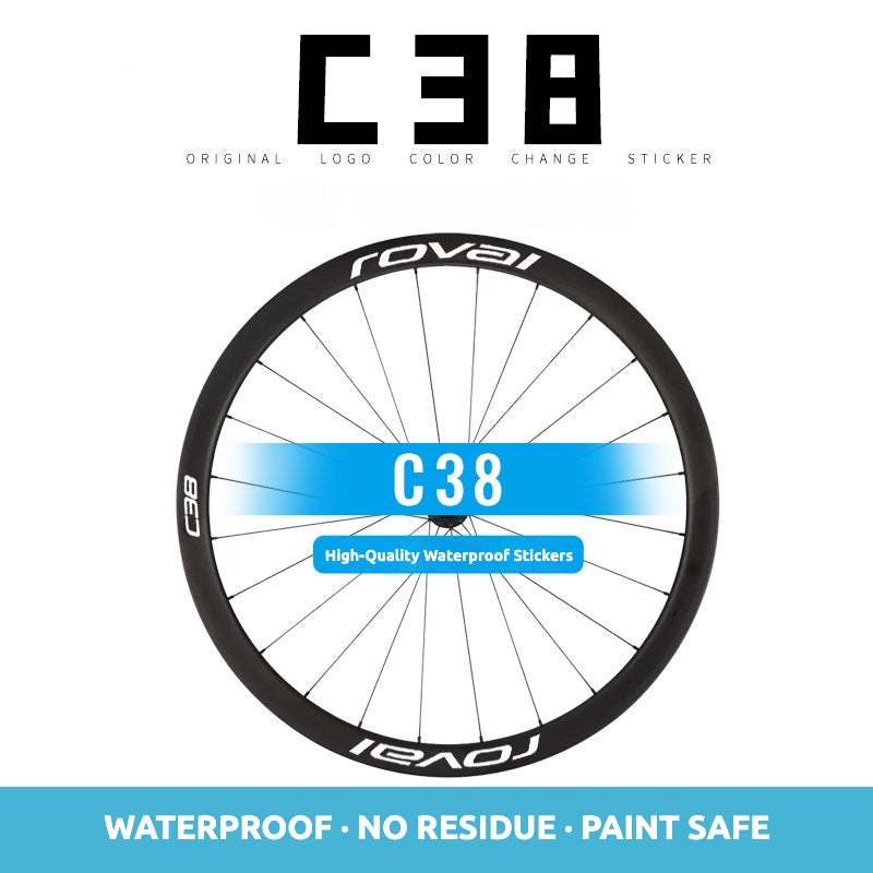 Roval C38 DISC Wheel Decals Sticker Kit for Specialized Roval Carbon Wheels
