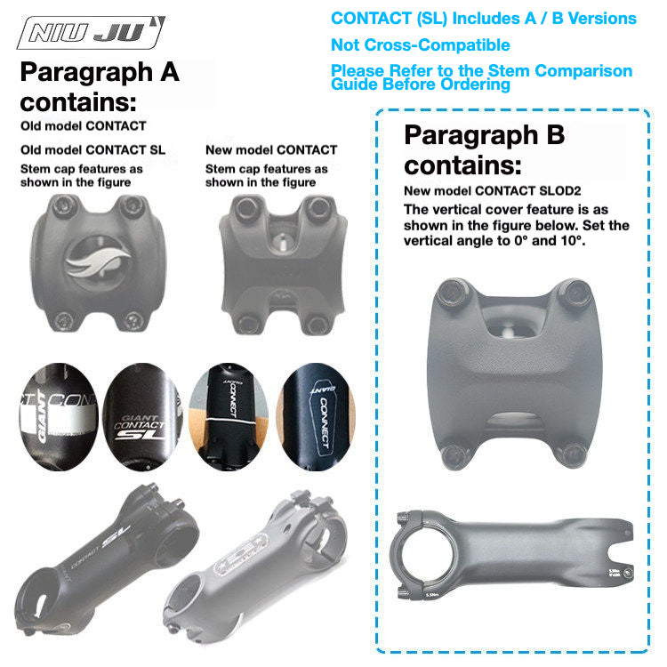 NIUJU GIANT CONTACT SL Computer Mount | Lightweight TCR Garmin Wahoo Stem Mount