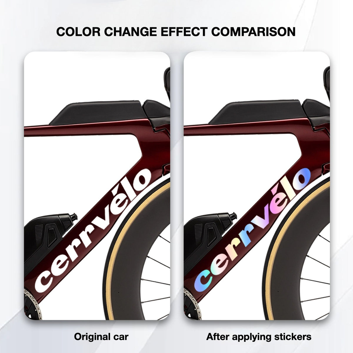 Custom OEM Logo Decals for 2026 Cervélo P5 TT Bike Frame | Waterproof Overlay Stickers(Please leave your frame size in the order notes when placing your order.)