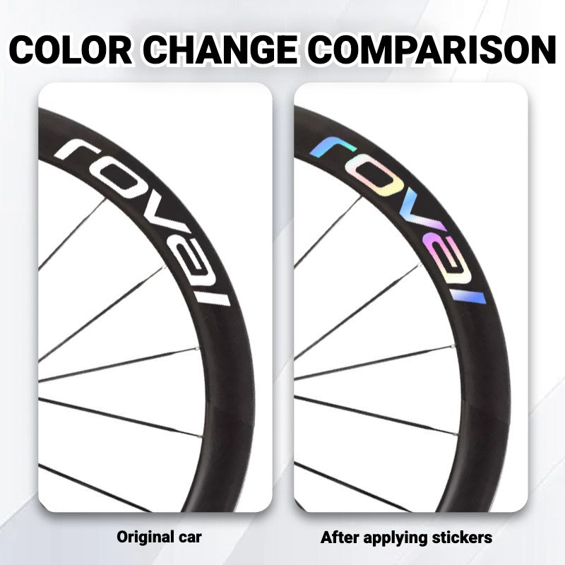 Roval Rapide CL III Wheel Decals | Custom Carbon Wheel Logo Color Change Stickers