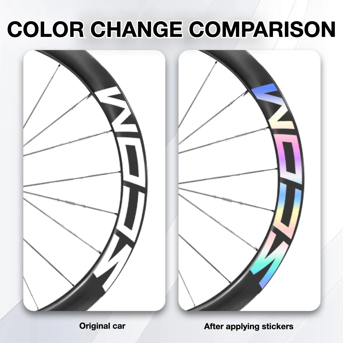 SCOM Wind Blade 50 Wheel Decal Sticker Kit – Logo Cover & Color Change