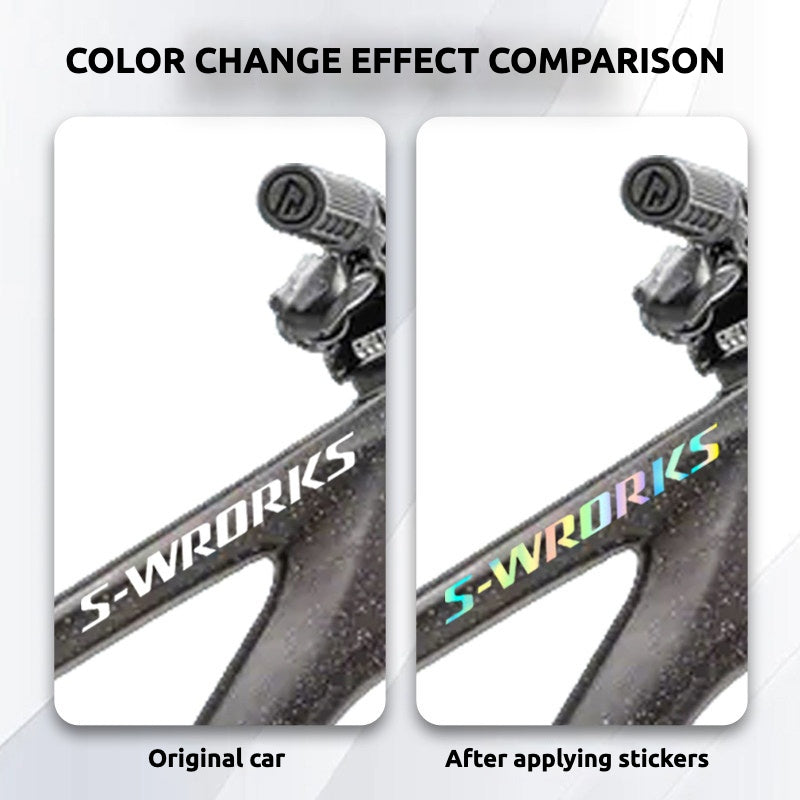 Specialized S-Works Stumpjumper 15 Frame Logo Cover Decal Sticker | Waterproof Custom MTB Frame Decal