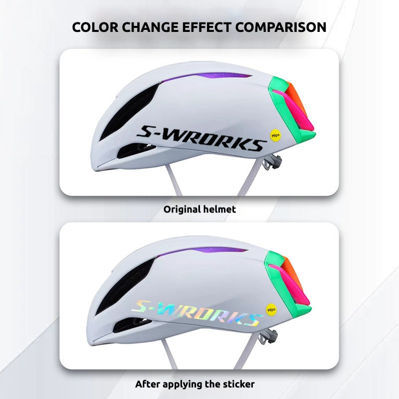 S-Works Evade 3 Helmet Decal Sticker Kit for Specialized Road Bike Helmet Logo Color Change
