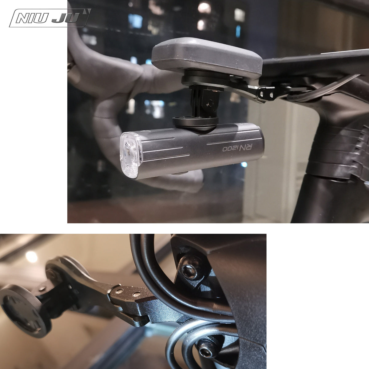 NIUJU Computer Mount for Cannondale SuperSix EVO Gen 3 & SystemSix KNOT Cockpit | Garmin Wahoo Compatible
