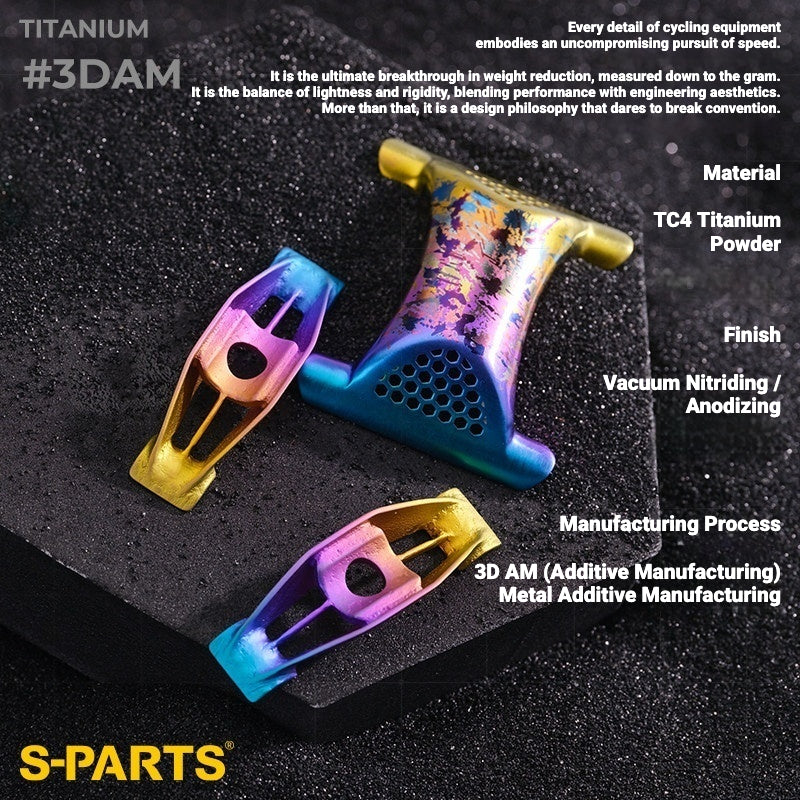 Kit de ferragens para canote impresso em 3D de titânio S-PARTS 3DAM para CERVÉLO S5 (compatível com 2026)