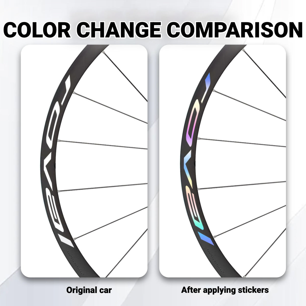 Adesivos para Roda MTB Roval Control 29 | Etiquetas de Personalização de Cor de Logotipo para Rodas de Mountain Bike em Carbono