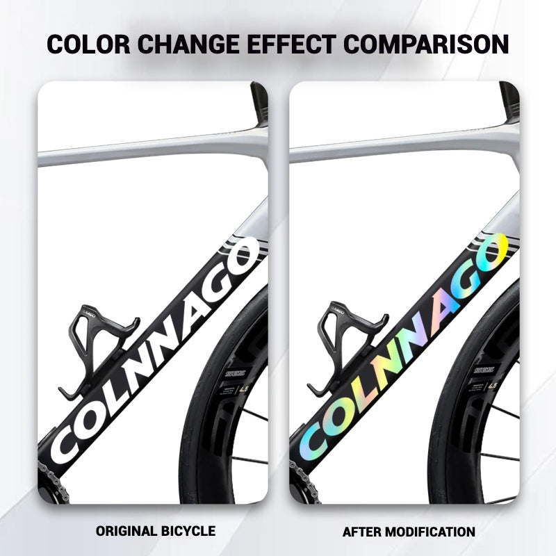 Colnago V5RS Logo Decal Set (2× Downtube + 1× Headtube)|Custom Frame Color Change Stickers|35+ Colors