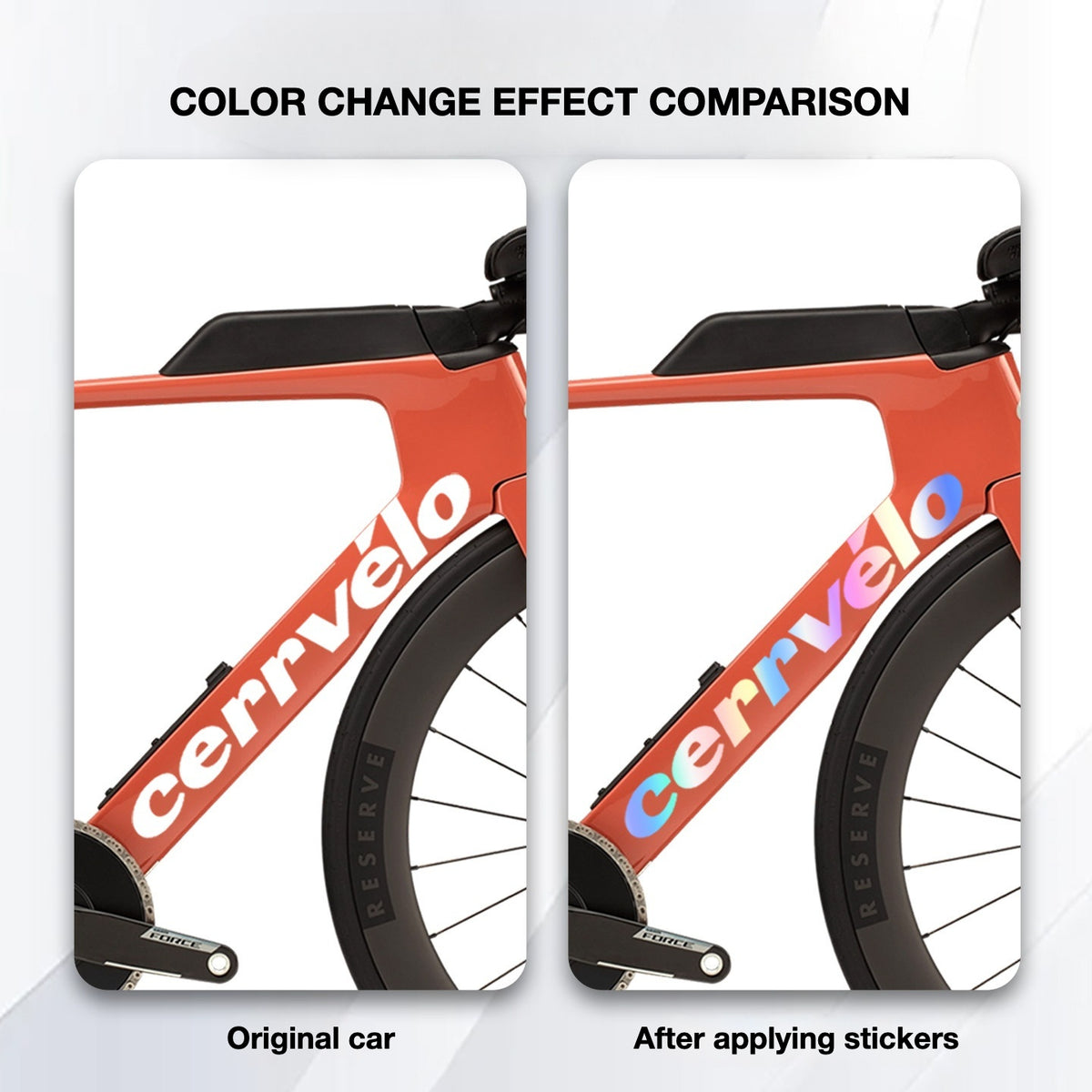 Custom OEM Logo Decals for 2026 Cervélo P-Series TT Bike Frame | Waterproof Overlay Stickers(Please leave your frame size in the order notes when placing your order.)