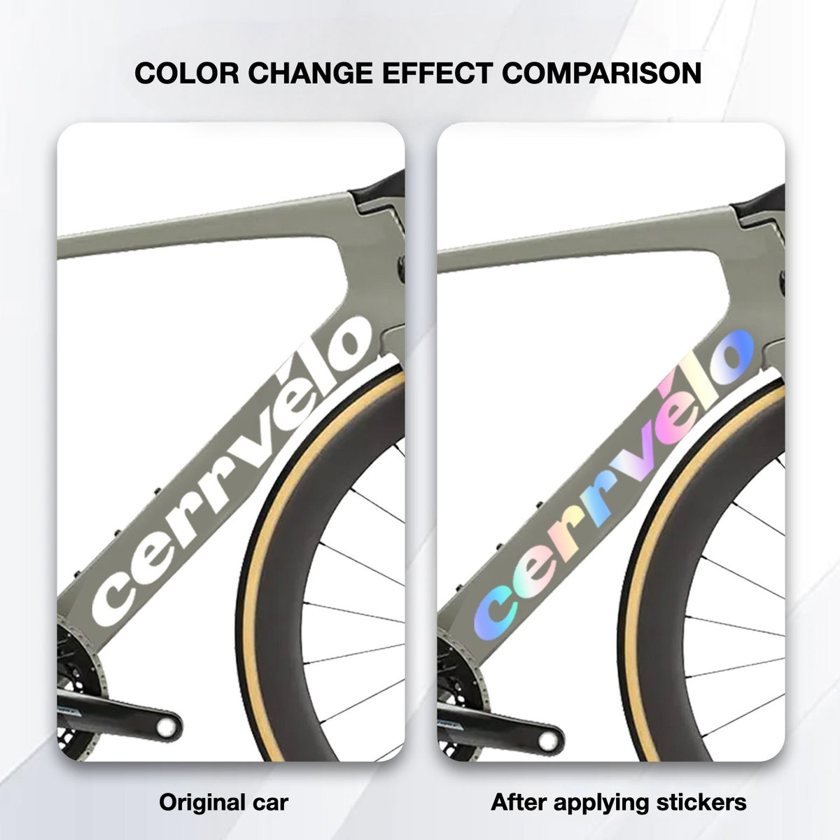 Custom OEM Logo Decals for 2025 Cervélo S5 Road Bike Frame | Waterproof Overlay Stickers(Please leave your frame size in the order notes when placing your order.)