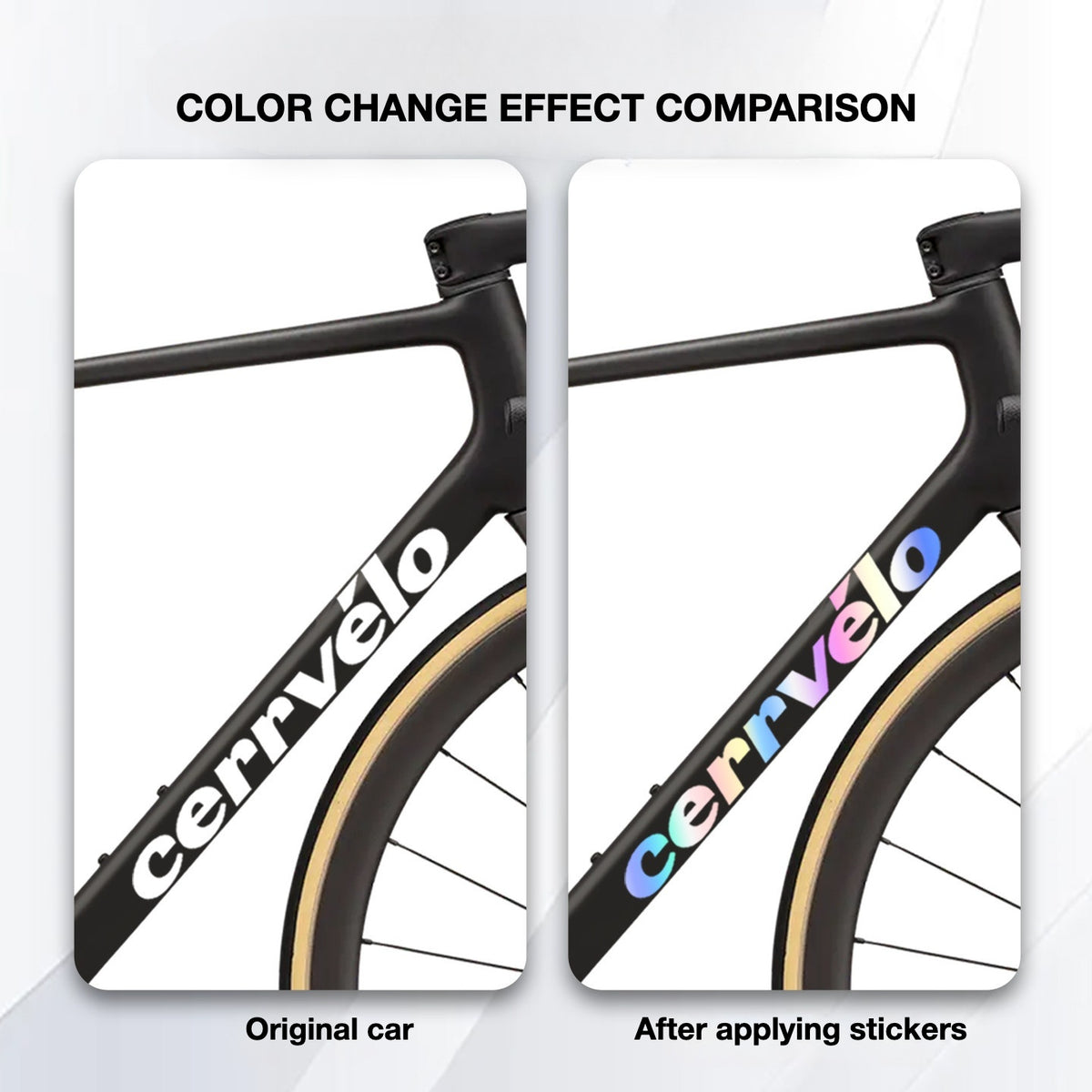 Custom OEM Logo Decals for 2026 Cervélo R5 Road Bike Frame | Waterproof Overlay Stickers(Please leave your frame size in the order notes when placing your order.)