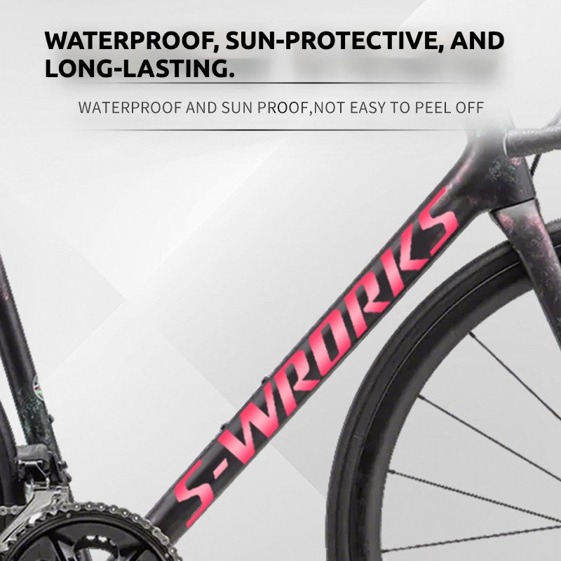 Specialized S-Works Aethos Frame Logo Cover Decal Sticker | Waterproof Custom Lightweight Road Bike Frame Decal