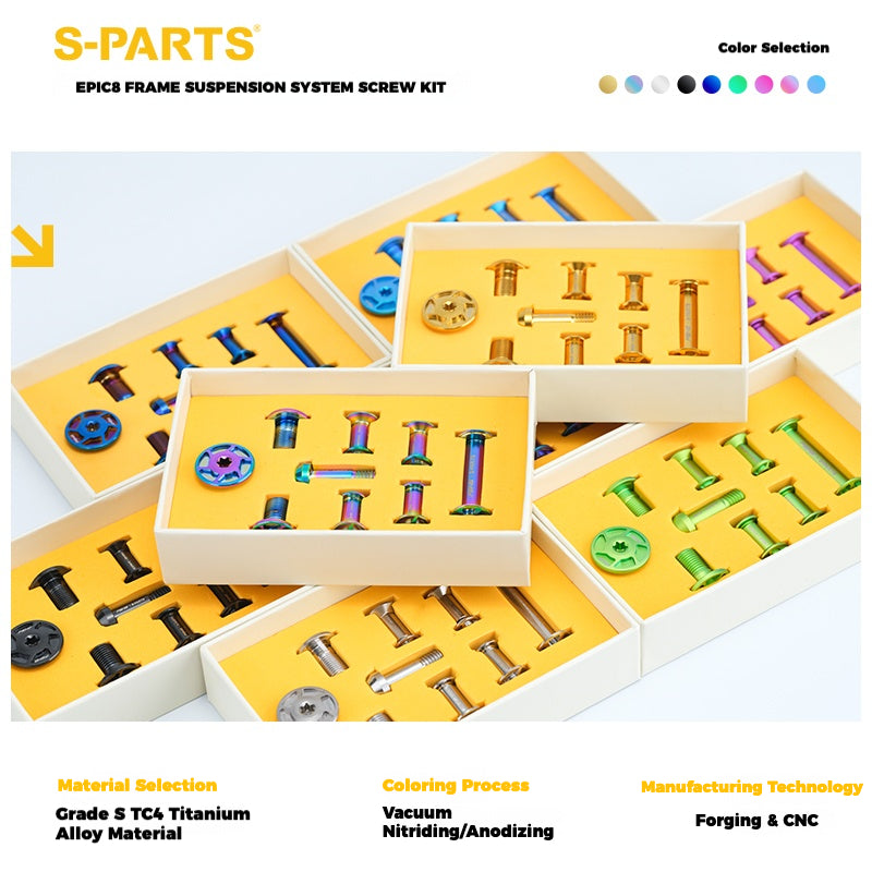 Kit de Parafusos de Suspensão Specialized Epic 8 | Conjunto Completo de Pivot e Fixação do Amortecedor