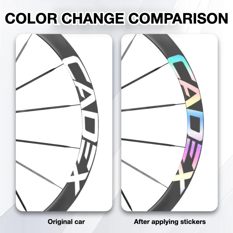 Cadex MAX 40 Wheel Decal Sticker Kit – Logo Cover & Color Customization