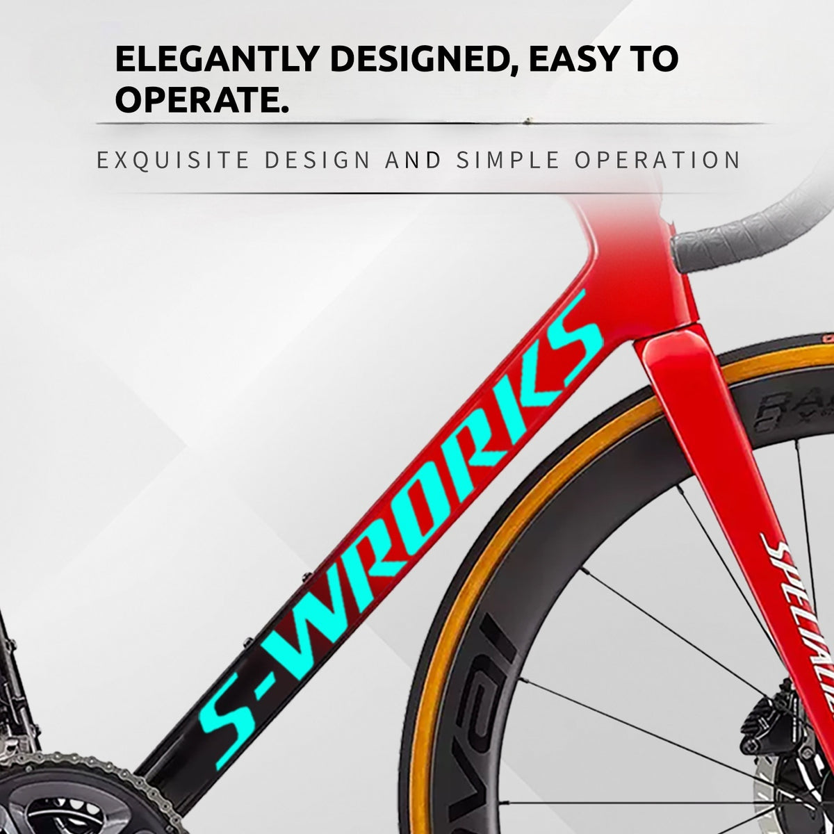 Specialized S-Works Tarmac SL7 Frame Logo Cover Decal Sticker | Waterproof Custom Road Bike Frame Decal