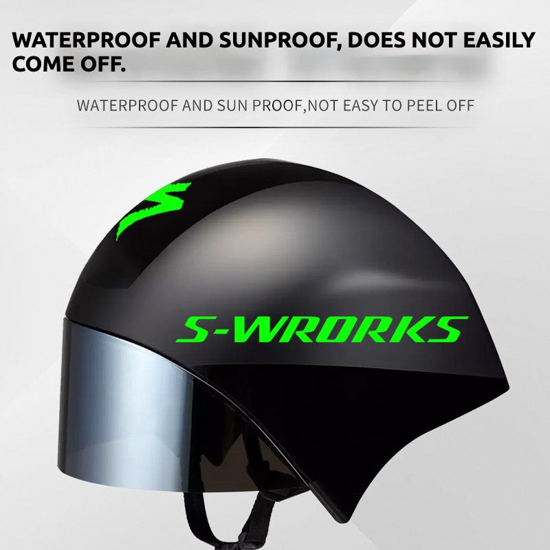 Kit de décalcomanies S-Works TT 5 pour Specialized TT / Triathlon Aero Helmet Logo Color Change