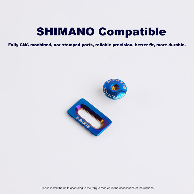 S-PARTS Jeu de vis de cales en alliage de titane pour cales de vélo de route Shimano