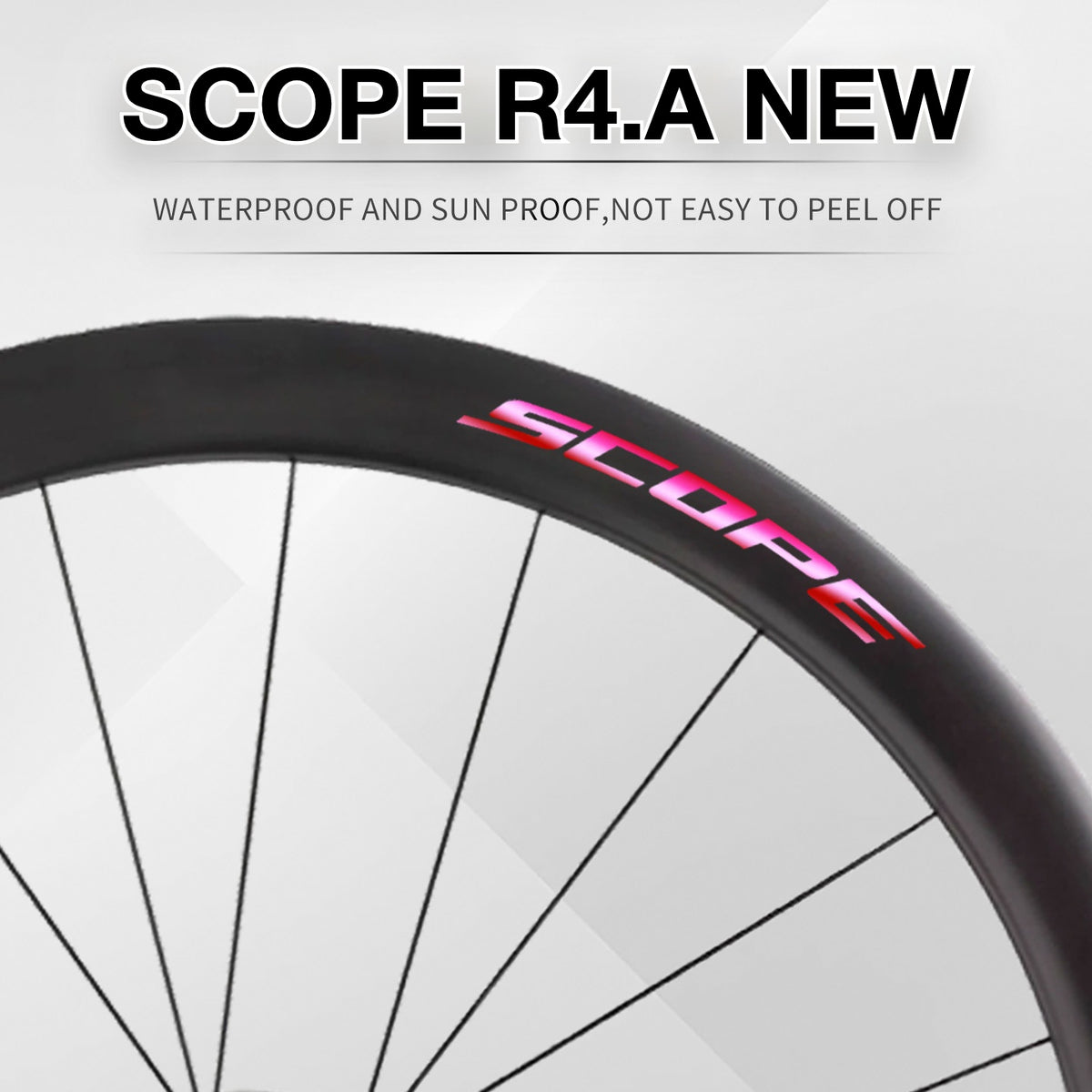 Scope R4.A NEW Wheel Decal Sticker Kit – Logo Cover & Color Change