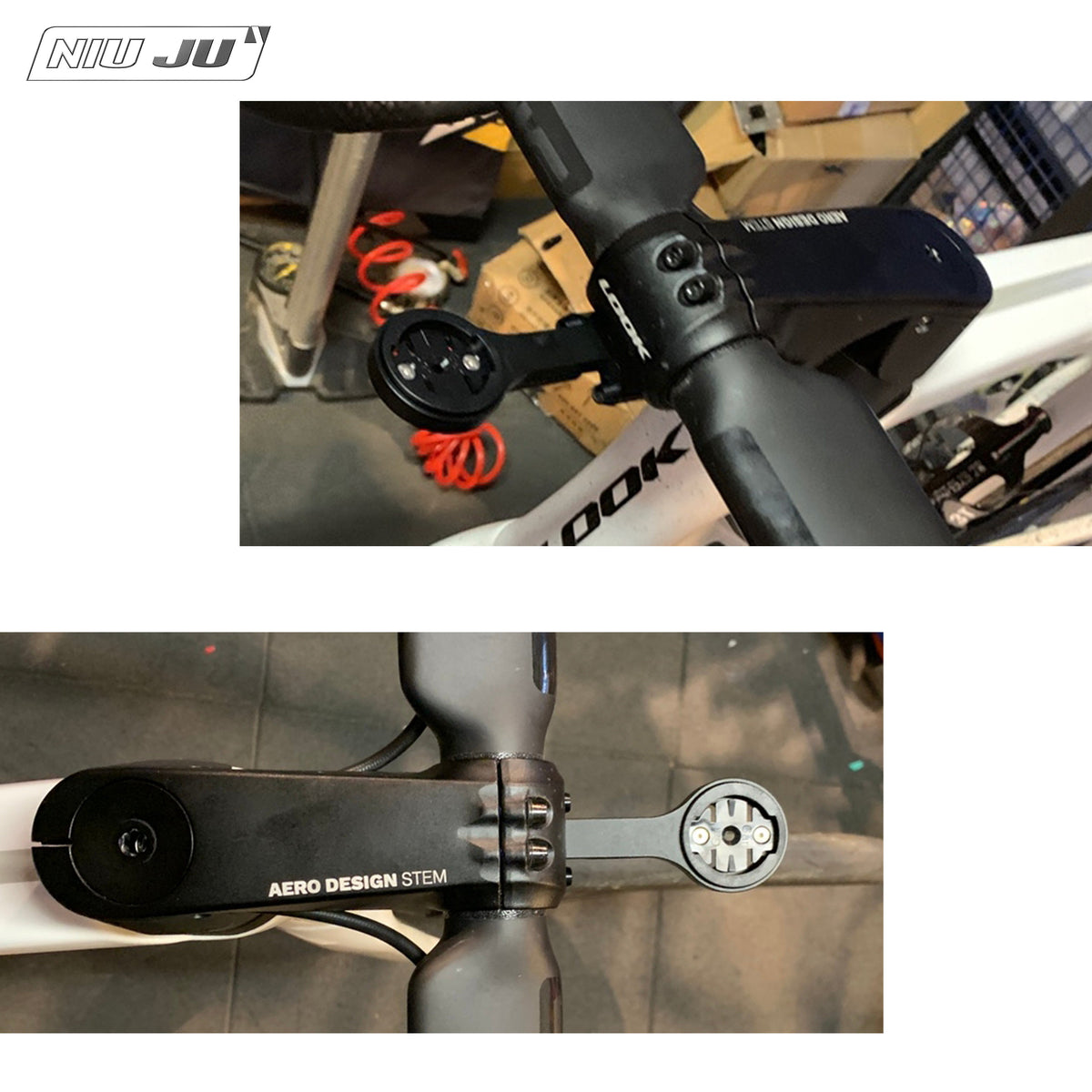 LOOK 795 Blade Aero Design Stem Aero Computer Mount Compatible with WAHOO GPS Computers