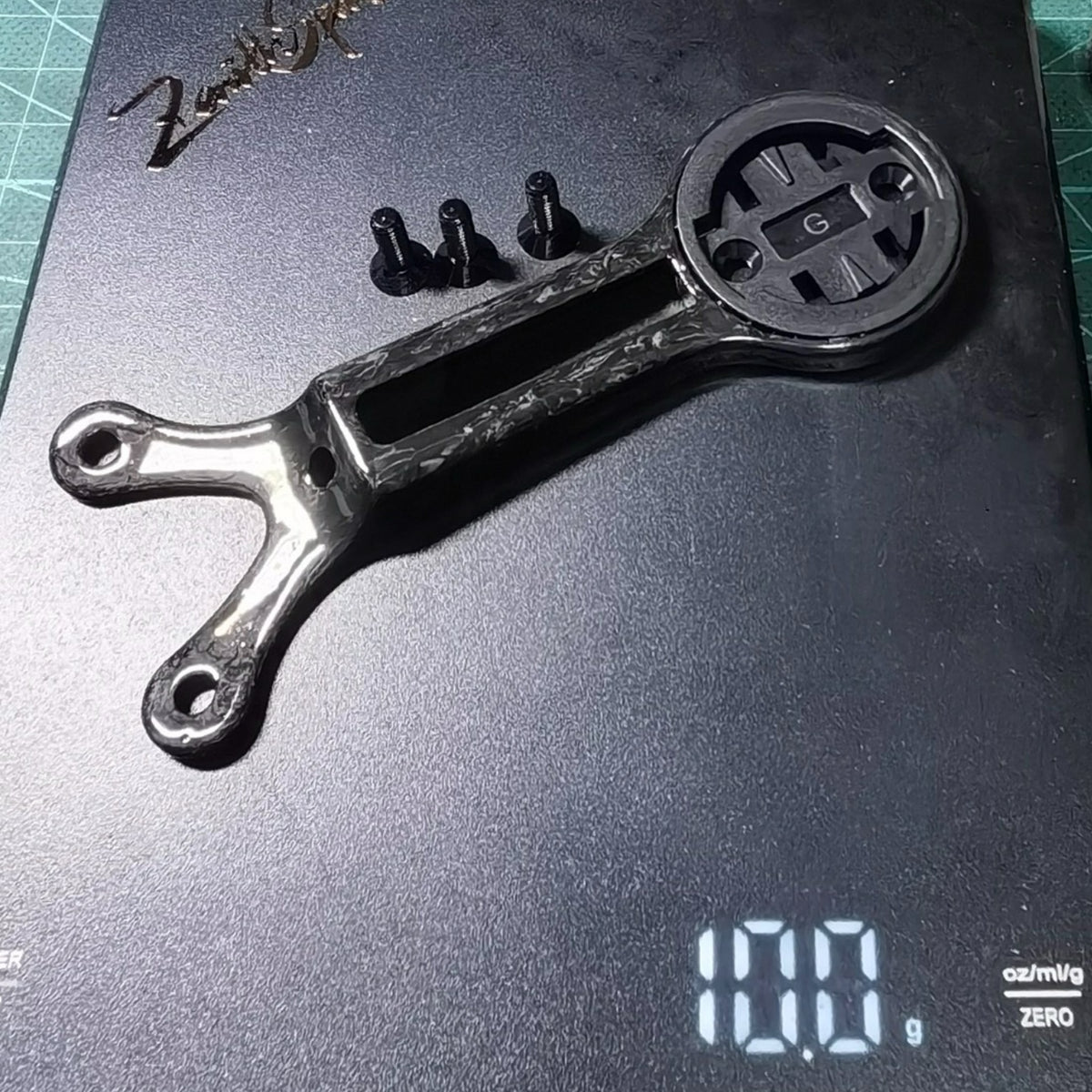 Ultralight Carbon Computer Mount for Bigrock V2 Integrated Handlebar|10g|Garmin/Wahoo/Bryton Compatible