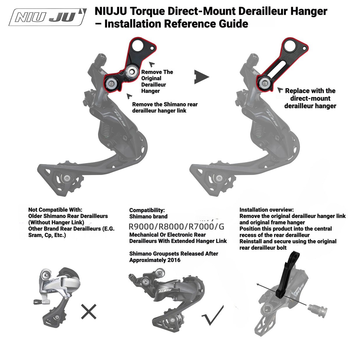 Direct Mount Derailleur Hanger for CANYON AEROAD & Ultimate (Thru-Axle Disc)