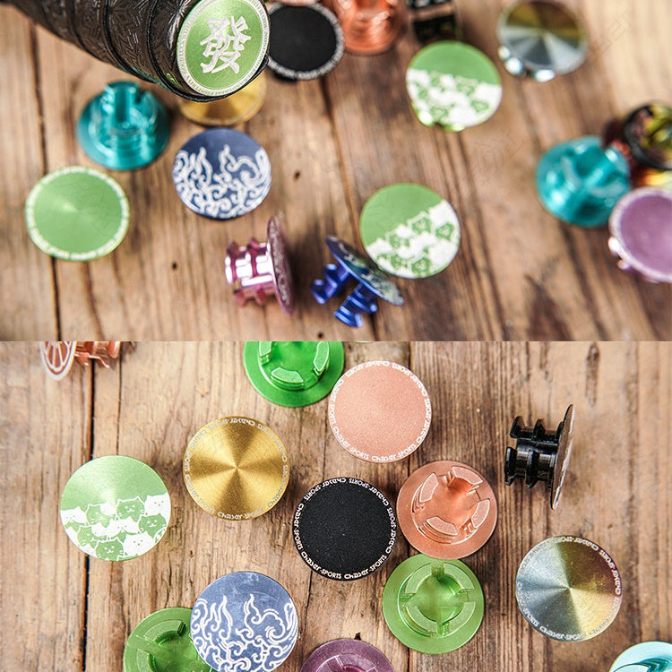 Tampões de Guidão Ultra-Leves em Alumínio CNC Titânio | Compatível com Bicicletas de Estrada, MTB e Dobráveis de 4.2g