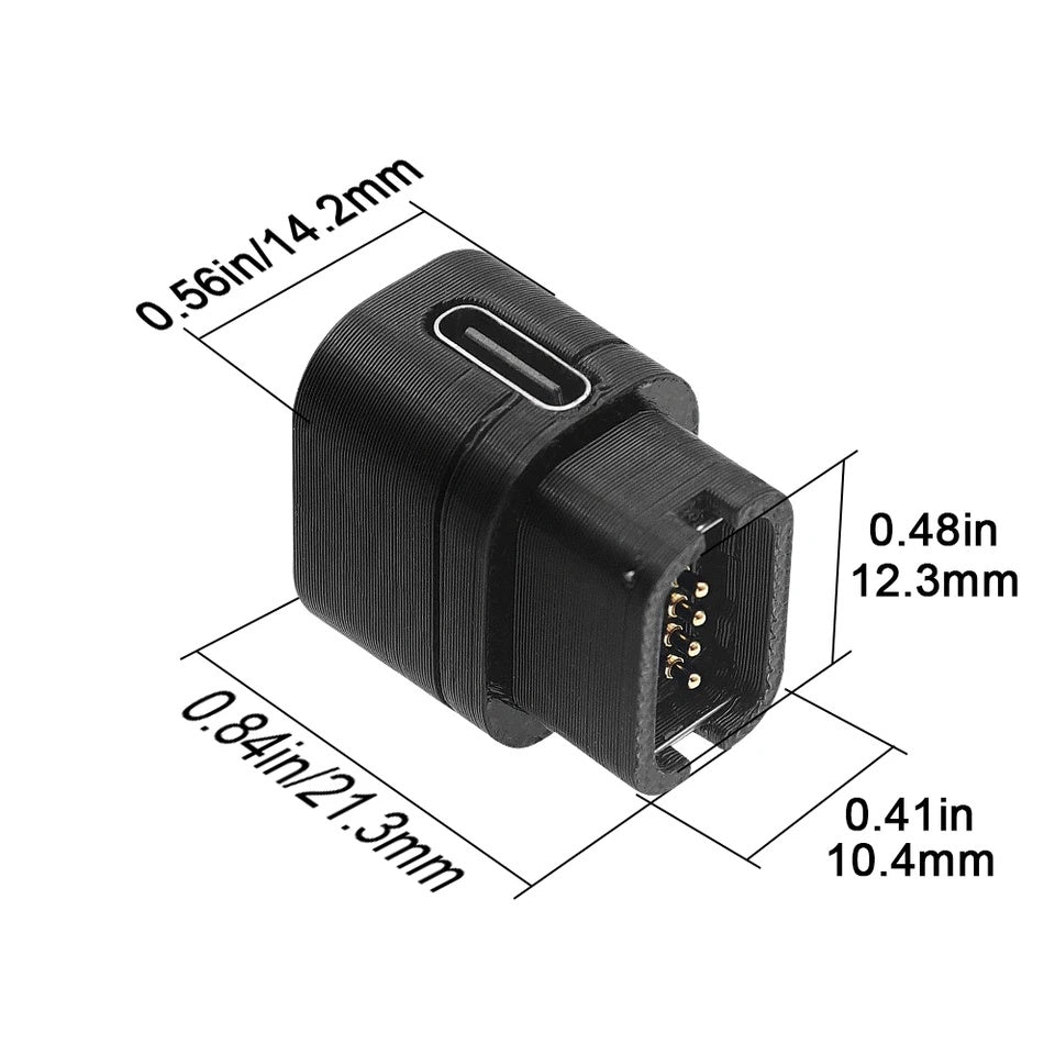 Type-C Adaptateur de Charge pour Dérailleur Arrière Shimano Di2 | Compatible R9270 / R9250 / R8170 / R8150 / R7170