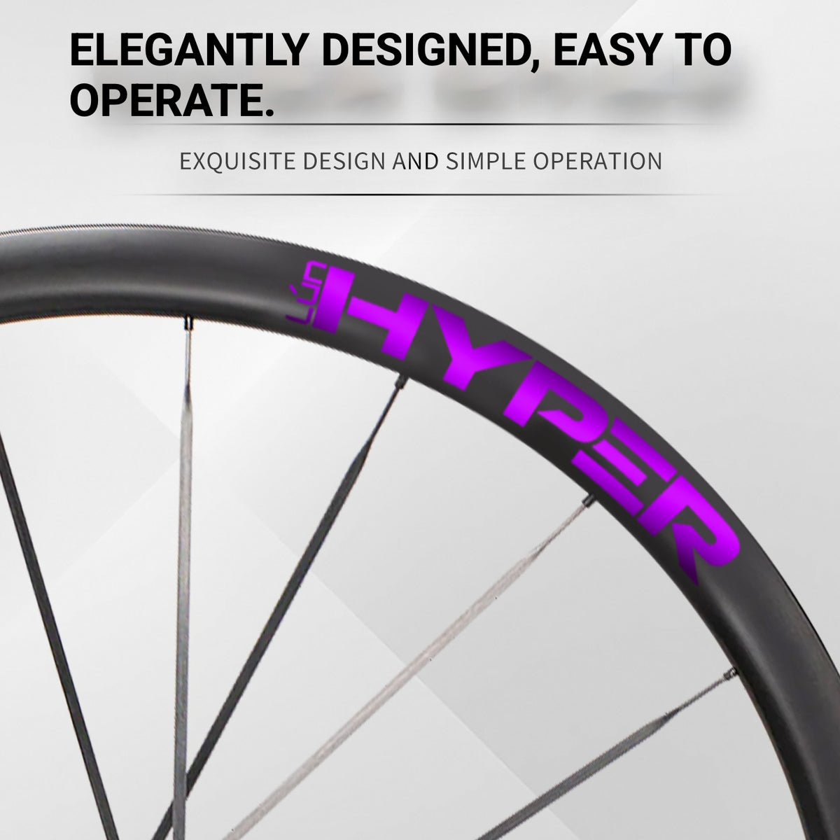Infinity Logo Decals for Lún HYPER 3 D33 Gen 3 Wheelset | Waterproof Rim Overlay Stickers(Complete Decal Set for Two Wheels + Spare Decals Included)